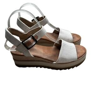 Toms Diana Yarn Dye Ultra Light Wrap Midsole Women Sandal Natural Size 7.5